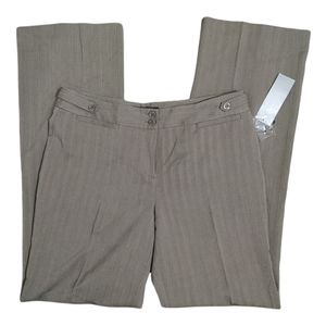 Sharagano Atelier Women's Brown Striped Trouser Pants